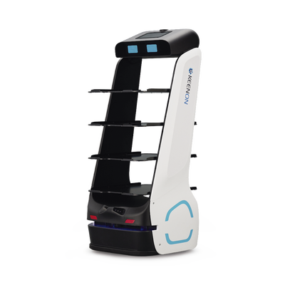 Robot para servicio de mesero o repartidor T5LB  ubicado por etiquetas en techo