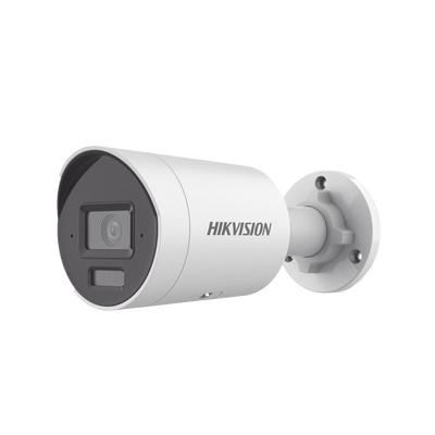[Dual Light + 2 Micrófonos Integrados] Bala IP 8 Megapixel (4K) / Lente 2.8 mm / 40 mts Luz Blanca + 40 mts IR / ACUSENSE / Exterior IP67 / WDR 120 dB / PoE  / Micro SD / Metal / ACUSEARCH