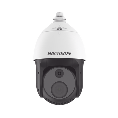 PTZ IP Dual / Lente Térmico 7 mm (384 X 288) / Lente óptico 32X (4 Megapixel) / 100 mts IR / WDR 120 dB / Exterior IP66 / MicroSD