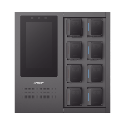 Estación de Carga y Respaldo de Información para Bodycam HIKVISION / Acceso por Reconocimiento Facial / Incluye 1 HDD de 2 TB