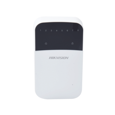 Teclado de LEDs / Cableado / 8 Zonas / Compatible con Panel Hibrido Hikvision DS-PHA64-W4P y DS-PHA64-W4P2