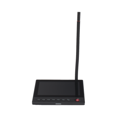 Micrófono IP / 12 VCD /  Pantalla Touch 7" / Transmisión en Tiempo Real / Integración con HikCentral Professional