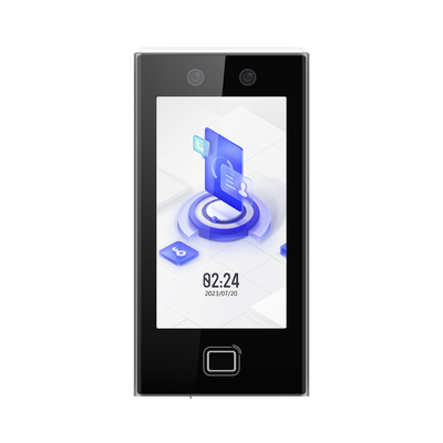 Terminal Facial Min Moe WiFi / Lector de Huellas / 6,000 Rostros y 10,000 Huellas / Pantalla 7" / Administrable en la Nube con Hik-Connect 6 / Exterior IP65 / LED Rojo/Verde Indicador de Acceso / SIP Estandar / HIK-IA