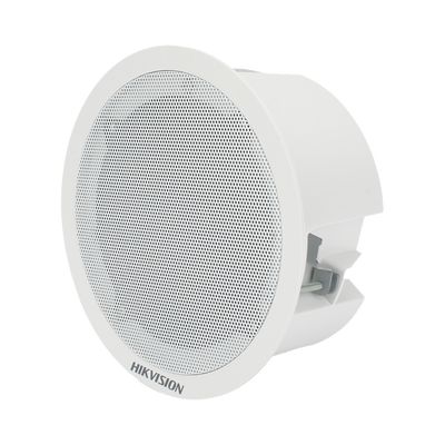 Altavoz Secundario para Montaje en Plafón / 3 Watts / 8 Ohms / Compatible con Altavoz IP HIKVISION / Uso en Interior