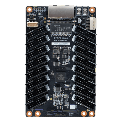Tarjeta Receptora 16 Puertos / Carga Máxima 512×512 Píxeles / 16 Bit Nivel de Gris / Corrección de Cromaticidad Punto a Punto / Ajuste Gamma RGB Independiente / Compatible con 3D