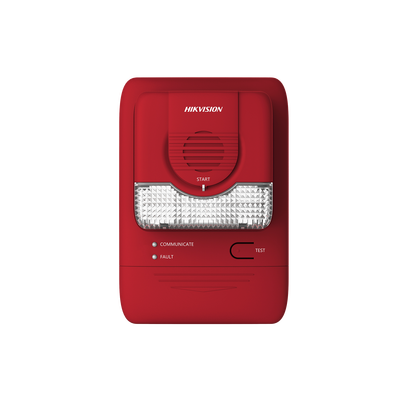 (HikFire) Alarma de Sonido y Luz / Comunicación LoRa / Alarma ≥ 85 dB / Instalación en Pared