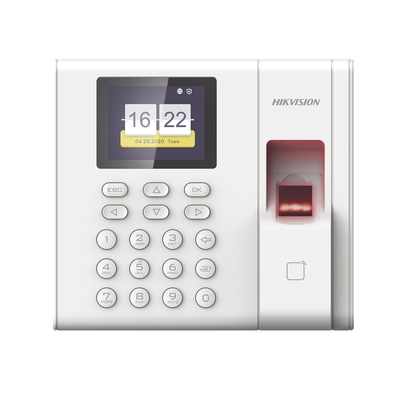 Checador de Huella con Batería de Respaldo / 1,000 Huellas / 100,000 Eventos / LCD 2.4 Pulgadas / TCP-IP / USB / Lector EM 125 kHz / iVMS-4200