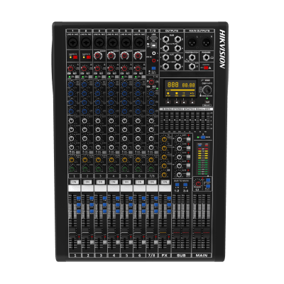 Consola de Mezcla Analógica | 8 Canales | 6 Entradas Mic/Línea | 12 Salidas | DSP Efectos | USB Media | Bluetooth | Montaje en Rack