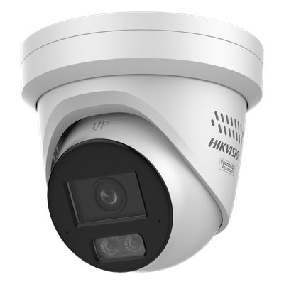 Turret IP / 8 Megapixel / Lente 2.8 mm / 98 pies IR + Luz Blanca / 2 Micrófonos / IP67 / Estrobo / WDR 130 dB / AcuSense 3.0 / AcuSeek / NEMA 4X