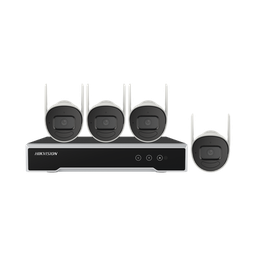 Kit IP Inalámbrico 4 Megapixel / NVR 4 Canales / 4 Cámaras Bala para Exterior / 1 HDD de 1 TB / Modo Repetidor