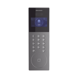 Videoportero IP Multiapartamento con Reconocimiento Facial / Llamada a App HikConnect (requiere monitor) / Protección IP65 / Apertura por Rostro, Tarjeta o App 