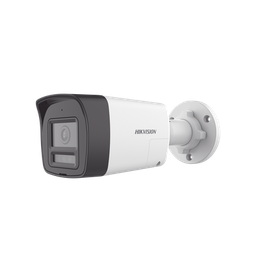 [Audio Bidireccional + Dual Light + ColorVu] Bala TURBOHD 3K  (5 Megapixel) / Lente 2.8 mm Angulo de vision 112° / 30 mts IR EXIR + 20 mts Luz Blanca / Micrófono y Bocina Integrado / Exterior IP67 / Metal / dWDR