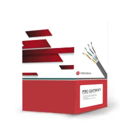 Bobina de cable de UTP de 4 pares Cat5e de 305 m (1000 ft), 100% Cobre, LDPE Resistente a rayos UV, Color Negro, 24 AWG, Uso en Exterior, Para Aplicaciones de Voz, Datos y Video