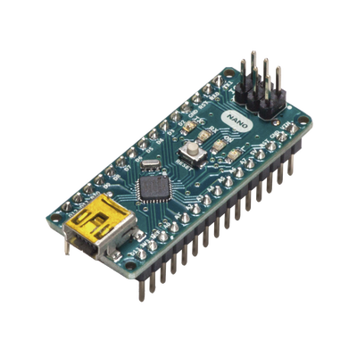 Microcontrolador Arduino Nano / ATmega328 16 MHz / 20 Digital I/O + 8 Analógico / Mini-USB / Compatible IDE Arduino / Breadboard-Friendly / Maker Projects