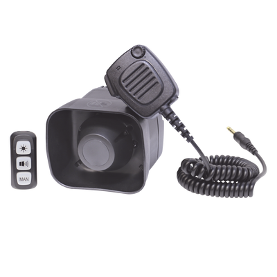 Sirena/Bocina Compacta Para Motocicleta de 30 Watts, Incluye Controlador y Microfono