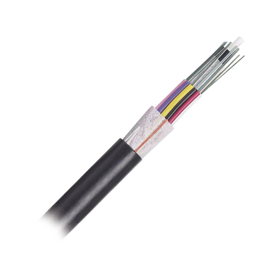 Cable de Fibra Óptica 12 Hilos, OSP (Planta Externa), No Armada (Dieléctrica), MDPE (Polietileno de Media Densidad), Multimodo OM4 50/125 Optimizada, Precio Por Metro