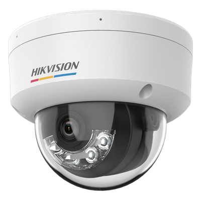 Cámara Domo IP / 4 Megapixel / Color 24/7 / Dual Light 30 m (98.4 ft) / Lente 2.8 mm / WDR 120 dB / IP67 IK08 / PoE