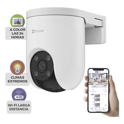 Cámara PT IP / 4K 8 Megapixel / Wi-Fi / Visión Nocturna a Color 0.5 lux / Panorámica 360° / Auto Seguimiento Zoom / Audio Bidireccional / IP65