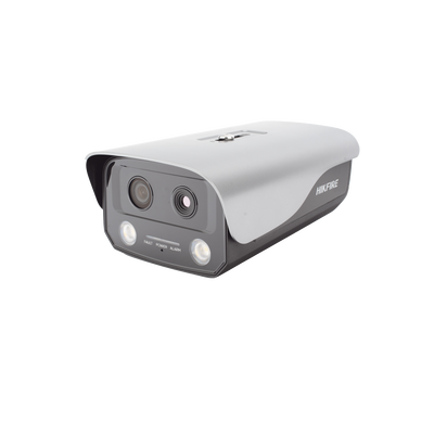 (HikFire) Cámara IP de Detección Térmica de Incendios / Detección de Llamas y Temperaturas Anormales / 4 Megapíxel (Lente Óptico) + 1 Megapíxel (Lente Térmico) / Compatible con Hik-Connect