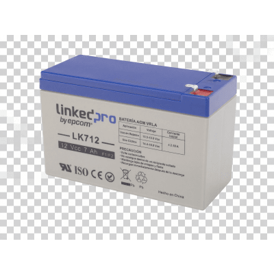 Batería de respaldo 12 V 7 Ah AGM | Certificada UL94-HB Resistencia a la flama básica | Especial para Seguridad Electrónica | Vida útil 5 años | Terminales F1  + Adaptador F2