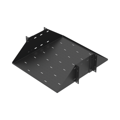 Charola para Soportar Equipos en Rack de 19", Profundidad Ajustable hasta 484 mm. 150 Kg  de Carga, Compatible con Racks de Doble Perforación, 3U