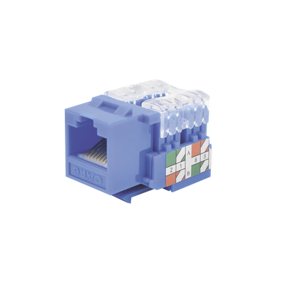 Módulo Jack 110 Cat6, Keystone para Faceplate - Color Azul