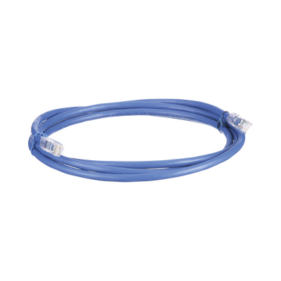 Cable de Parcheo UTP, Cat6A, 24 AWG, CM, Color Azul, 2.13 Metros (7 Pies)