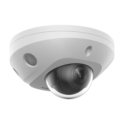 [Dual Light + 2 Micrófonos Integrados] Mini Domo IP 6 Megapixel / Lente 2.8 mm / 30 mts Luz Blanca + 30 mts IR / ACUSENSE / Exterior IP67 / IK8 /  WDR 120 dB / PoE / ONVIF / Micro SD / ACUSEEK