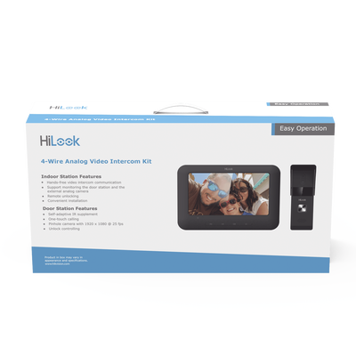 Kit de Videoportero Analógico con Pantalla LCD a Color de 7" / Frente de Calle para Exterior IP65 / Salida de Relevador 