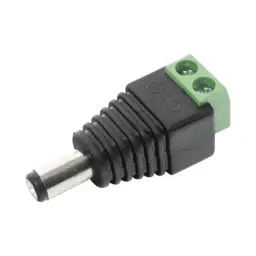 Adaptador Hembra Tipo Jack de 3.5 mm polarizado de 12 Vcc / Terminales Tipo Tornillo / Polarizado (+/-) / Ideal para Cámaras de Video Vigilancia