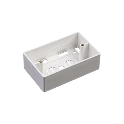 Caja de Pared Universal, Color blanco, Para montaje con Placas de Pared 